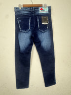 AMIRI distressed graphic denim jeans