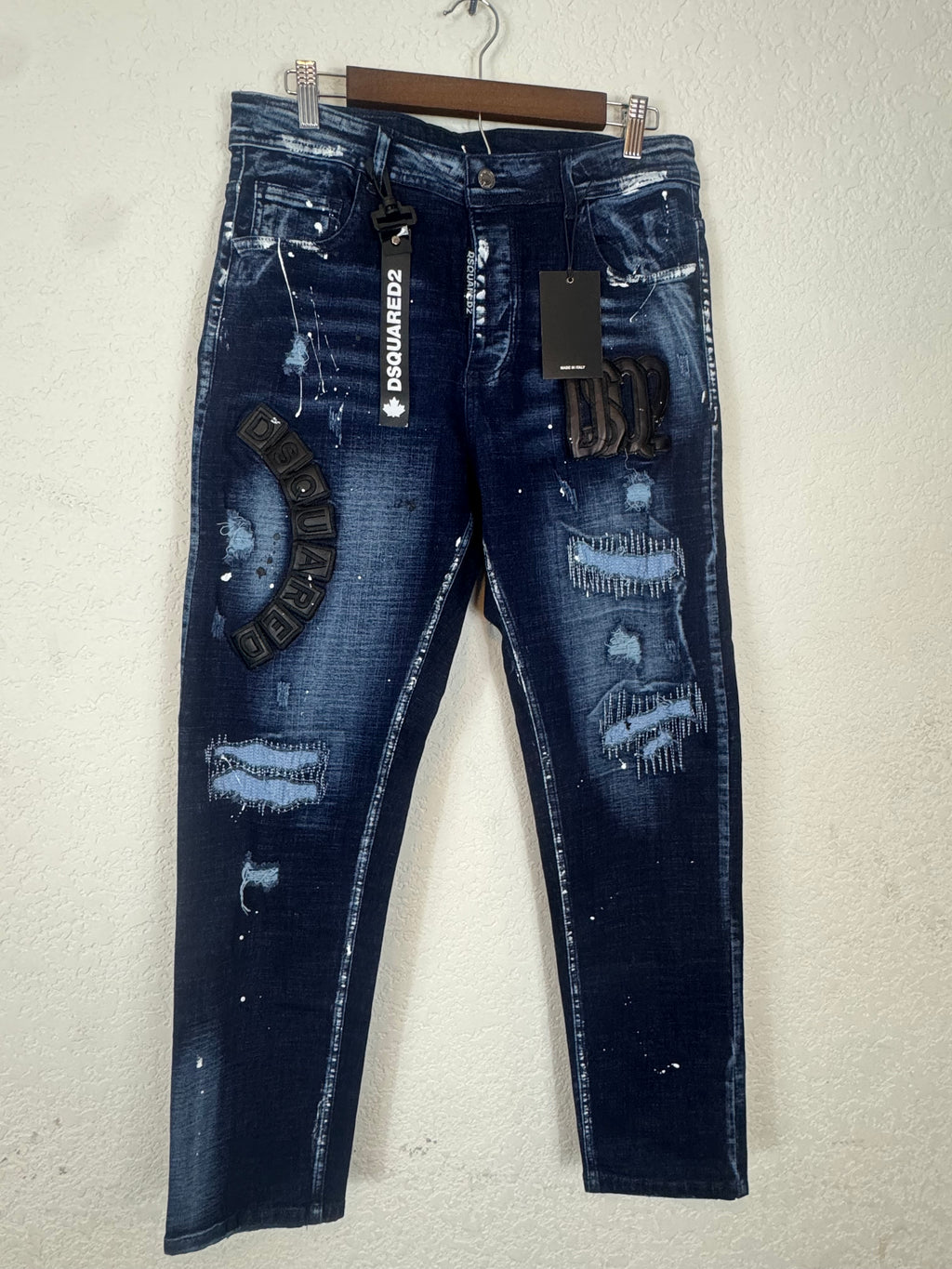 AMIRI distressed graphic denim jeans