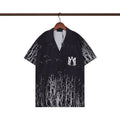 AMIRI crackle print short-sleeve bowling Tee