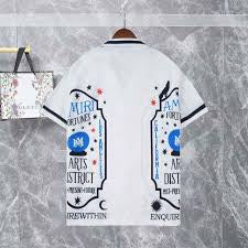 AMIRI Men's Fortune Bowling Tee in Alabaster.