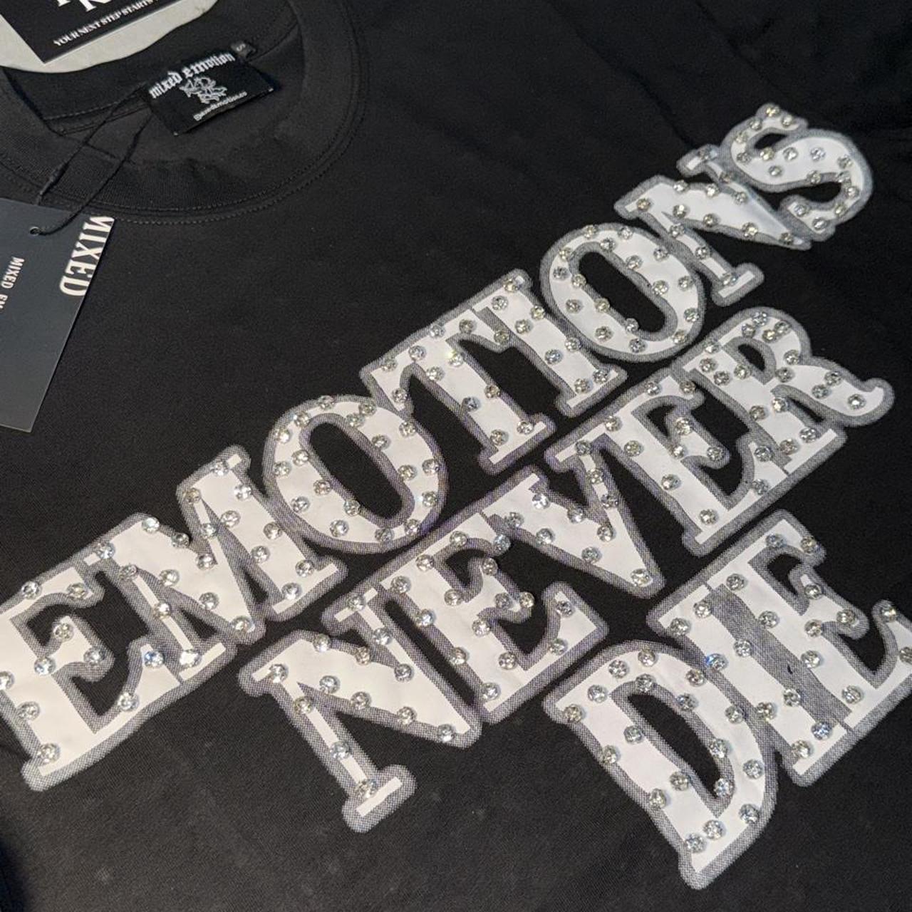 item is the Mixed Emotion "Black End" Rhinestone