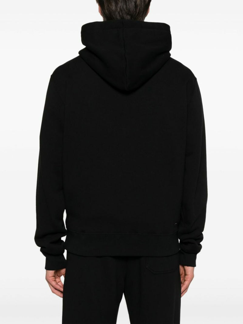AMIRI Staggered Logo Cotton Hoodie.