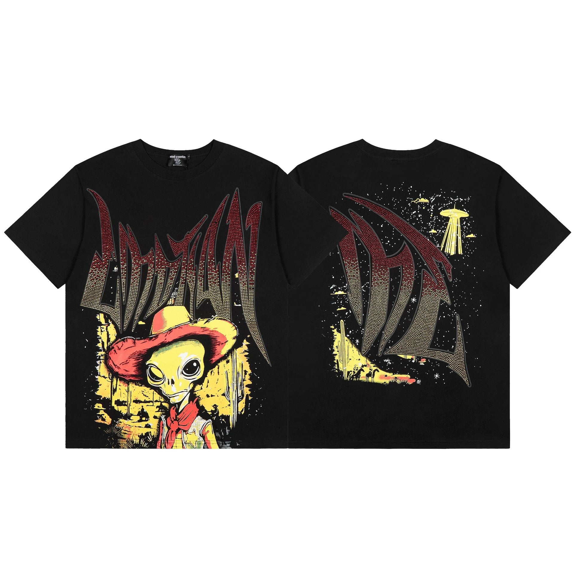 Mixed Emotion Alien Cowboy tee