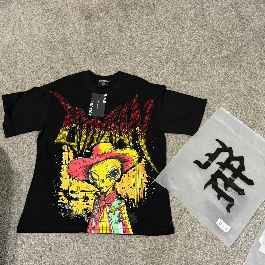 Mixed Emotion Alien Cowboy tee