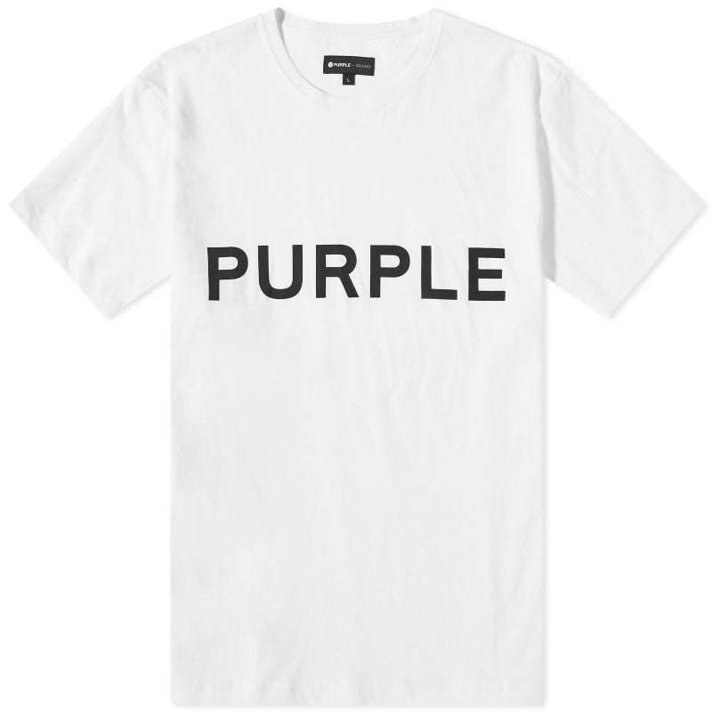 Purple Brand Men's Logo Clean T-Shirt in White