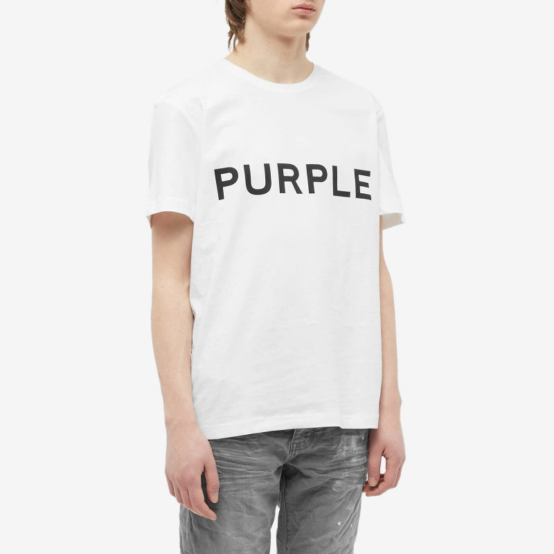 Purple Brand Men's Logo Clean T-Shirt in White