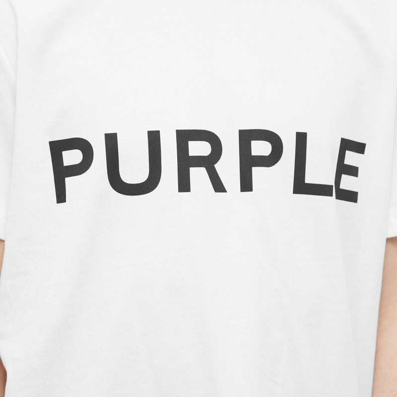 Purple Brand Men's Logo Clean T-Shirt in White