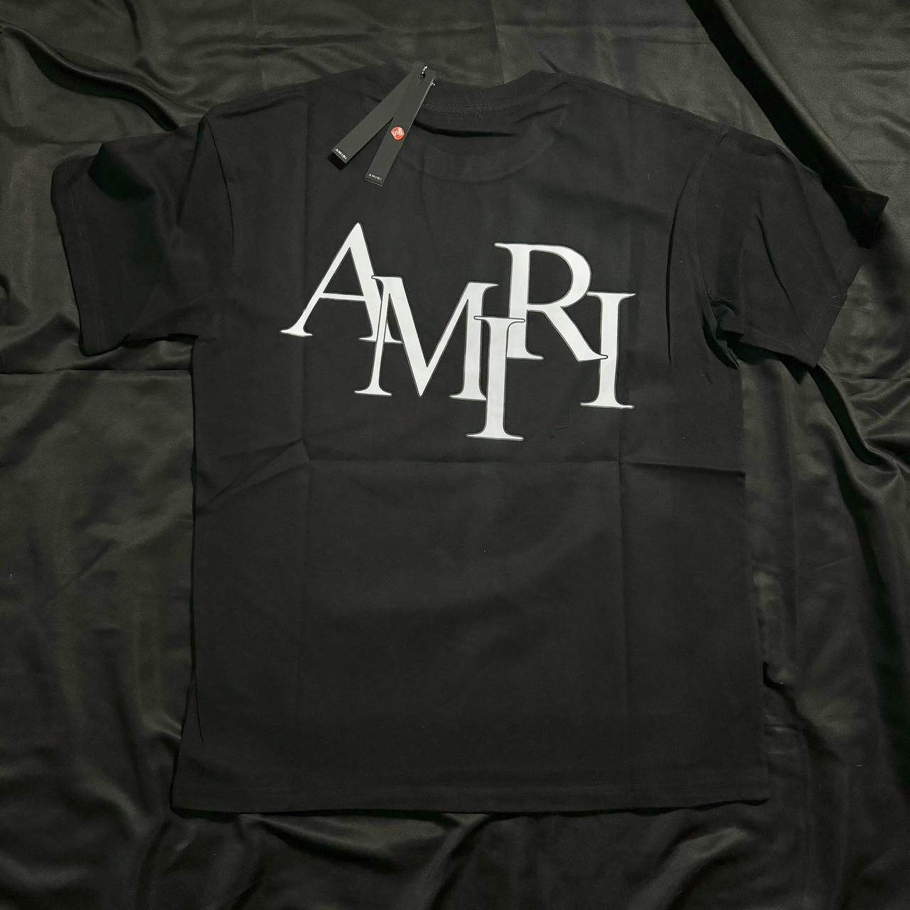AMIRI Staggered Logo Cotton T-Shirts