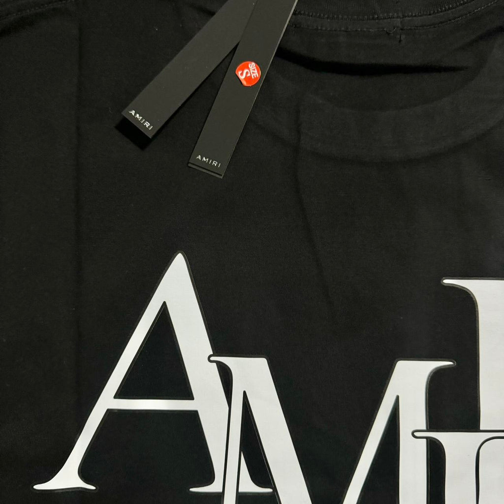 AMIRI Staggered Logo Cotton T-Shirts