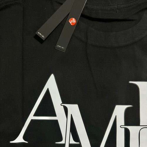 AMIRI Staggered Logo Cotton T-Shirts