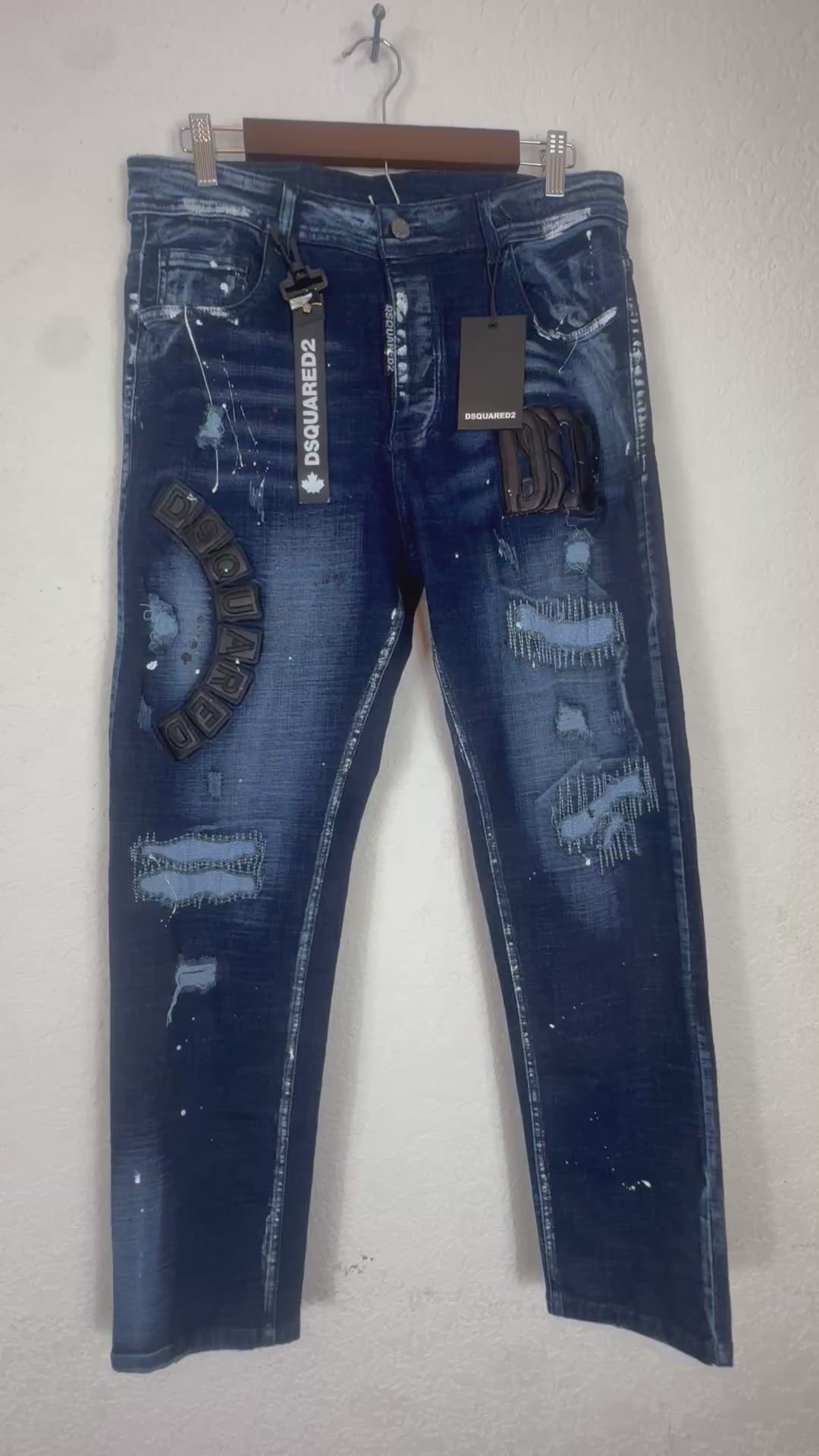 AMIRI distressed graphic denim jeans